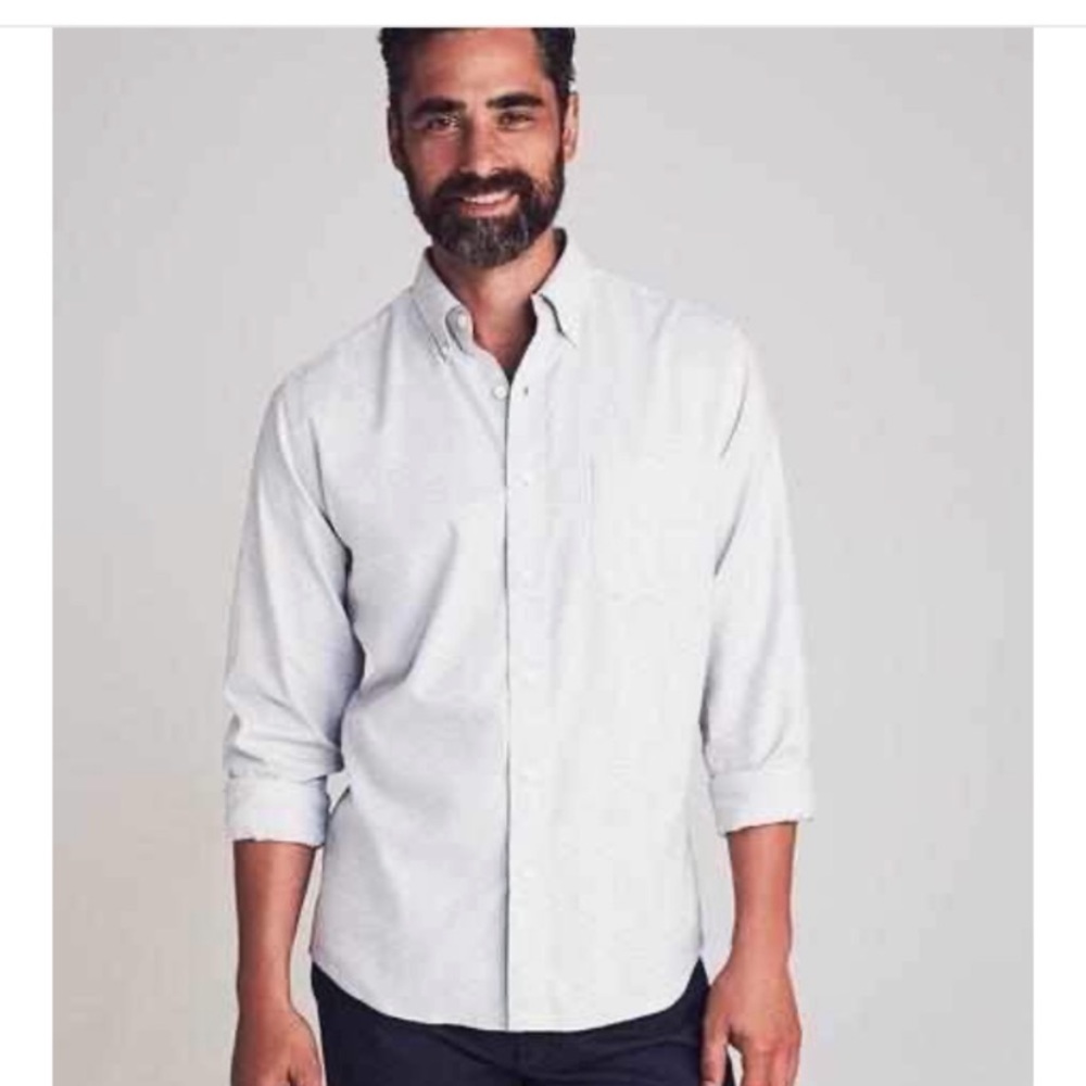 Faherty Brand stretch oxford XL - Grey